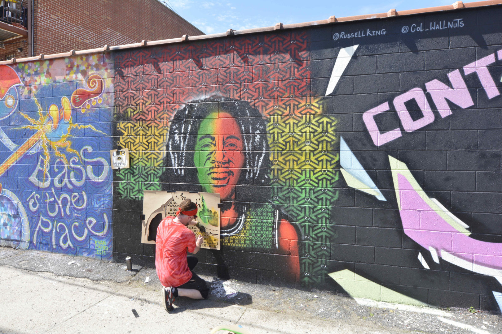 Welling Court Mural Project in Astoria, Queens: Year 6! - Yoav Litvin